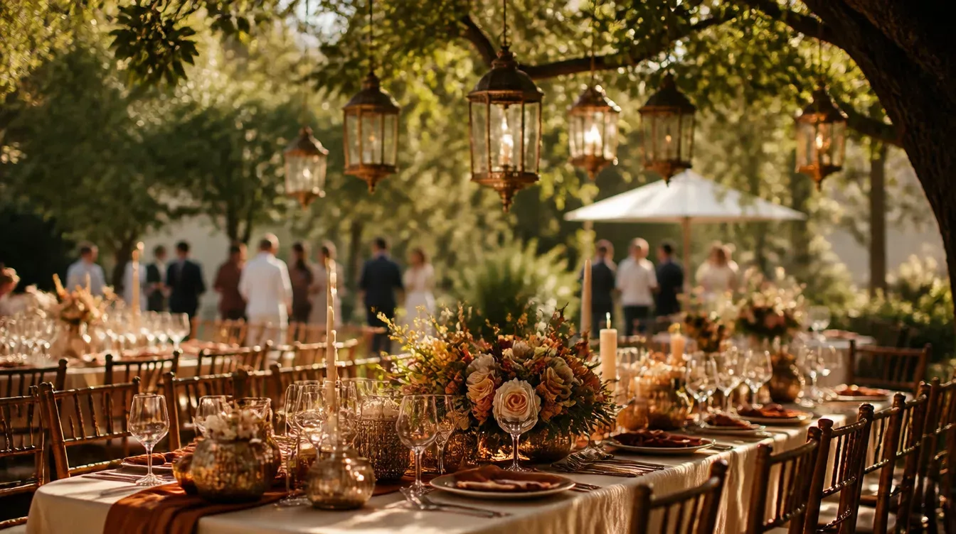Celebración y detalles de bodas de bronce