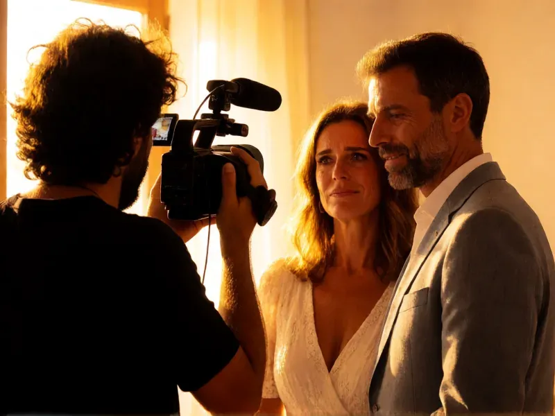videógrafo grabando un momento emotivo de la ceremonia
