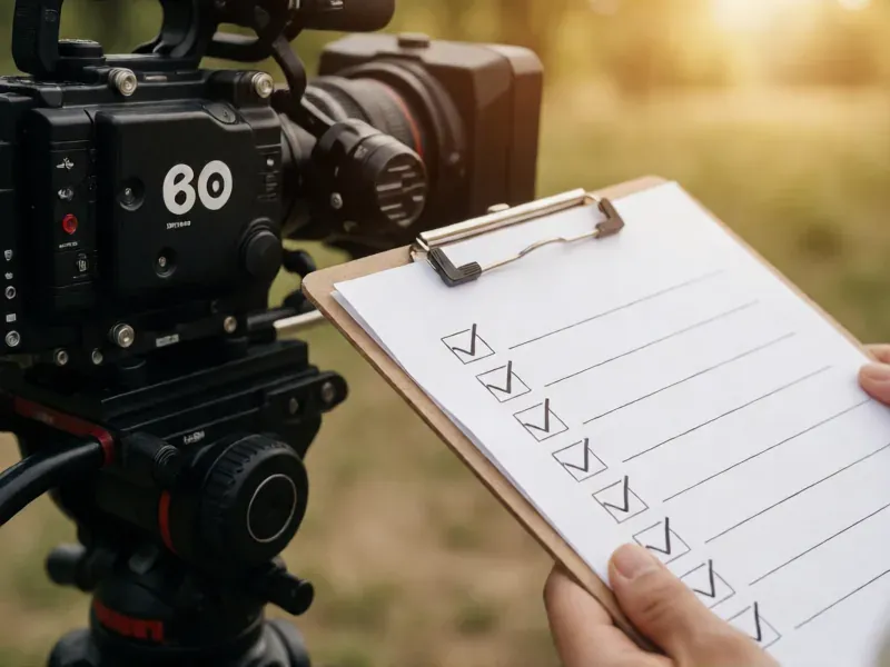 checklist para contratar un videógrafo de boda