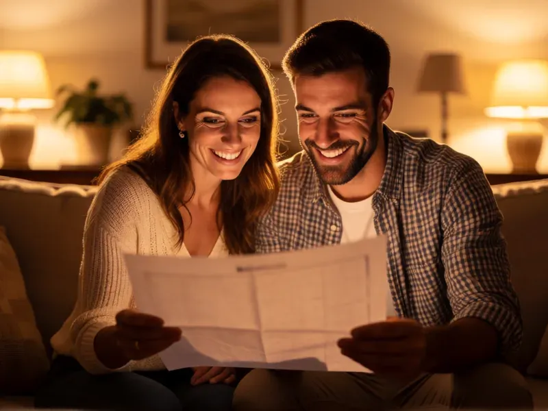 pareja ahorrando en el presupuesto de boda