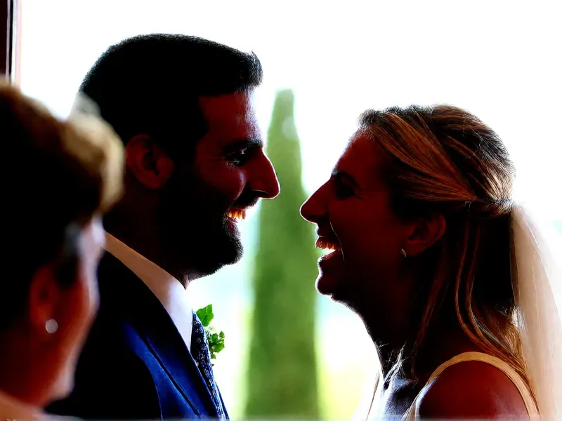 momento espontáneo en un vídeo de boda documental